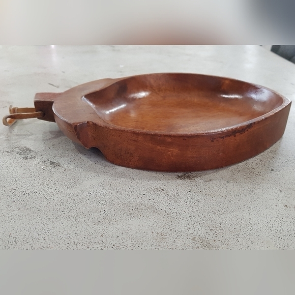 Vintage Monkey Pod Wood Acorn Bowl - Picture 2 of 8